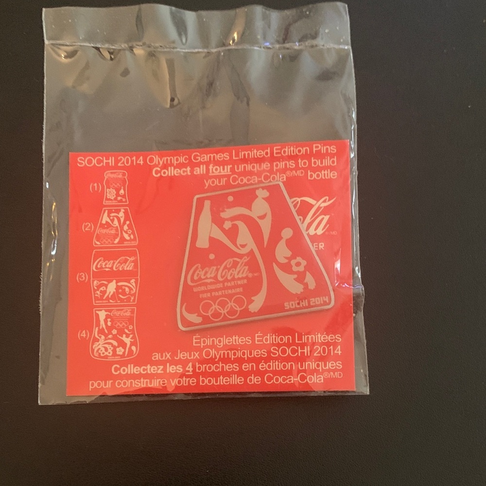 20% Sale: Coca Cola Sochi 2014 Olympic Games Pins - Red